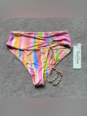 BEACH BUNNY - Natalie High Wasit Bottom - MULTICOLOR STRIPE